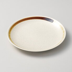強化セラミック 刷毛(白)22.5cm皿 (22.8×2.8cm) UTSUWA[197-31-677] 日本製 和食器 KYOEI陶器市 代引不可