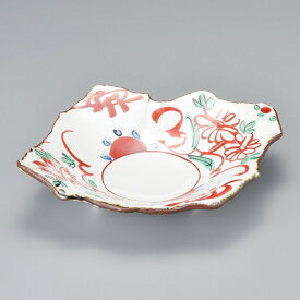 強化セラミック 赤絵向付(大) (26.8×22.2×6.2cm) UTSUWA[44-1-717] 日本製 和食器 KYOEI陶器市 代引不可