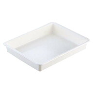 PPカラーバット　MS-110（特大）(403×303×H50) 業務用バット 抗菌タイプ プラスチック製 樹脂 白 (1-01…