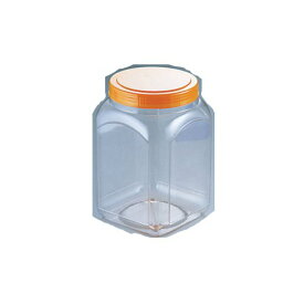 保存容器 キッチンポット・プラスチック製 PEポリエチレン　食品ボトル　角ブローシリーズ　100角ブロー　(100×100×H185)2000ml　(9-0253-0302)