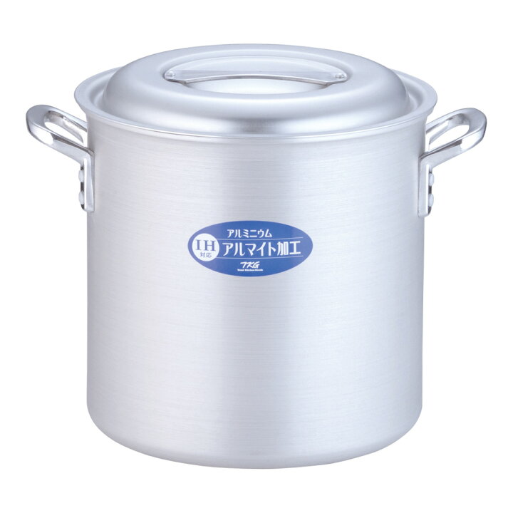 楽天市場】TKG IHアルミ 寸胴鍋(目盛付) 27cm 蓋付 IH対応 電磁調理器 