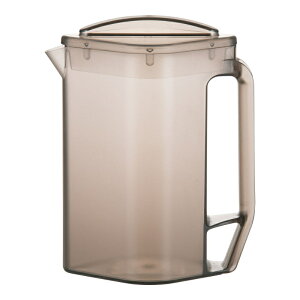 BK角型ウォーターピッチャー スモークブラウン 業務用 卓上用品 水差し ピッチャー 冷水 お冷 飲食店 カフェ ラーメン屋 耐熱 プラスチック (1-1961-0802)