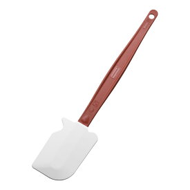 耐熱スクレイパー M(1963) レッド 全長34cm シリコンヘラ 樹脂製 プラスチック ゴムベラ スパチュラ ケーキ作り 生クリーム (1-0449-0102)