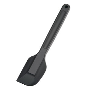 MPフーズ シリコンクリーンヘラ M MP-CH-M 黒 異物混入対策 金属探知機に反応可能なプラスチック素材 (1-0451-1601)