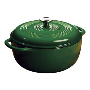 ロッジ エナメルダッチオーブン 6クォート グリーン 【LP_TKG】 5.6L IH対応 100V 200V LODGE おしゃれ 蓋付き鍋【直送DSF_TKG】(9-0068-0307)