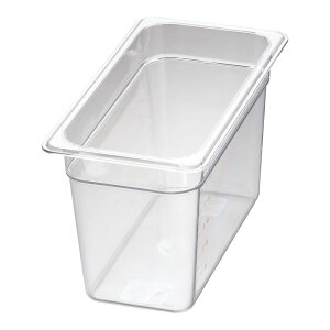 キャンブロ・フードパン 38CW 1/3 200mmクリアー  CAMBRO 保存容器 プラスチック製 目盛り付き 食品保存 食器洗浄機対応(9-0129-0141)