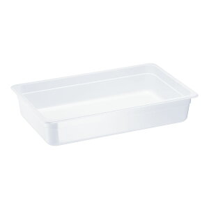 TRトライタン フードパン ホワイト 1/1×100mm 8452WH  保存容器 食品保存 プラスチック製 食器洗浄機対応 耐薬品性 耐衝撃性(9-0127-0607)