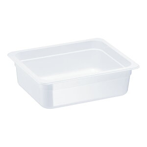 TRトライタン フードパン ホワイト 1/2×100mm 8462WH  保存容器 食品保存 プラスチック製 食器洗浄機対応 耐薬品性 耐衝撃性(9-0127-0608)