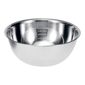 シェフズボールST深型ボール(目盛付) 24cm  業務用 3.6L ステンレス製 キッチン用品(9-0259-0404)