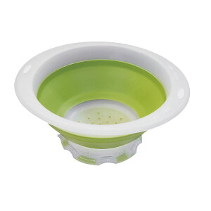 プログレッシヴ 折りたたみコランダー 小 CC-15G  1.4L プラスチック製 キッチン用品 ボール 水切り 折りたためるボウル ザル (9-0282-0502)