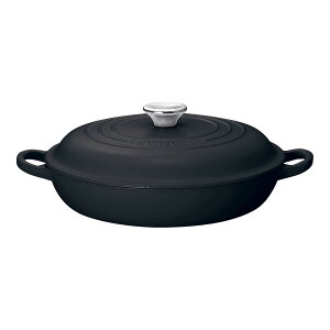 ル・クルーゼ ビュッフェ・キャセロール 2132 26cmマットブラック 【LP_TKG】 LE CREUSET 鋳物ホーローウェア IH対応 どんな料理にも真価を発揮 両手鍋【直送DSF_TKG】(9-0088-0801)