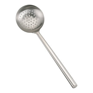 ステンレスパイプ柄ワンピース穴明中華お玉 小 (9-0426-0903)