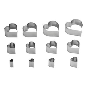 ���ٗp�i�E���^�E�N�b�L�[�^ ���َq���E���� �X�e�����X�� 18-0 �p�e���@�n�[�g�iNo.1�`No.12�Z�b�g�j�@(1-1129-0601)