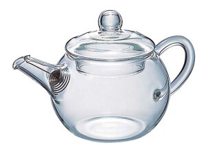 アジアン急須 丸型 QSM-1(1人用) /HARIO ガラス製ティーポット お茶の葉がしっかり開く きゅうす 茶だし 緑茶 紅茶 ハーブティー おしゃれ ティータイム (1-0916-0401)