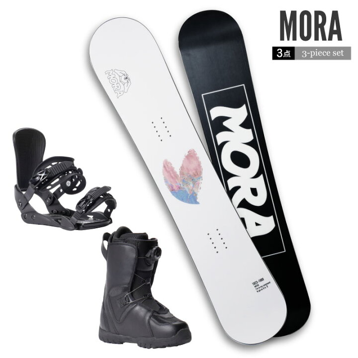 楽天市場】スノーボード レディース 3点セット MORA 板 ブーツ  