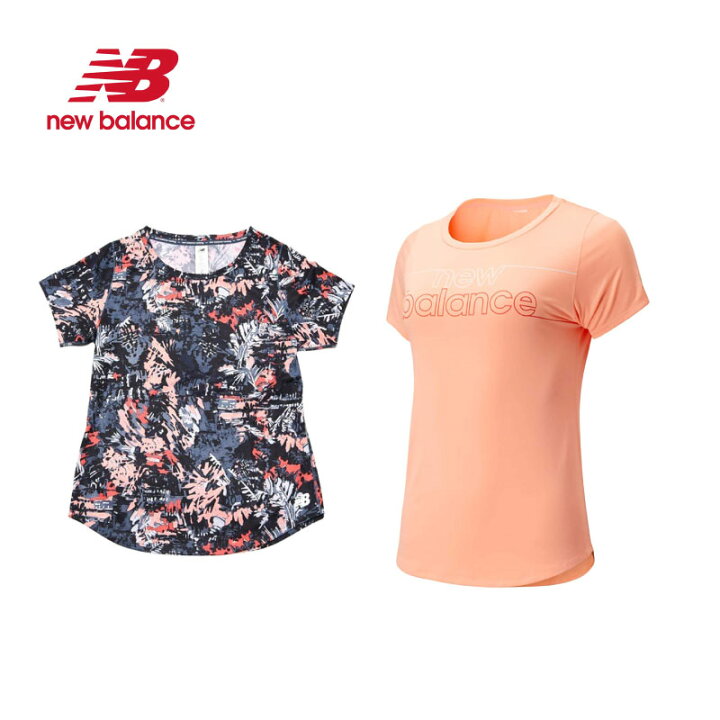 楽天市場 New Balance ニューバランス レディース ランニングウェア Nbrc グラフィックショートスリーブ Tシャツ 吸汗速乾 Nb Dry 半袖 Awt Kyoeisports楽天市場店