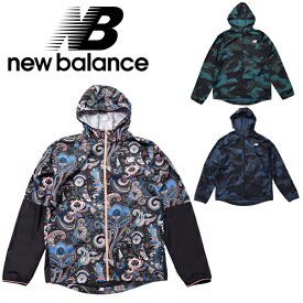 【最終セール価格!!】SALE NB new balance ニューバランス (AMJ01175) NBRC グラフィックプリントジャケット(裏地なし) 軽量 防風 耐水