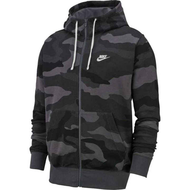 楽天市場 最終セール価格 Sale Nike ナイキ ジャージ メンズ カモ柄 スポーツウェア パーカー ストリート 普段着 快適 かっこいい クラブ フレンチテリー Cam フルジップフーディ Bv21 ダークグレー Kyoeisports楽天市場店