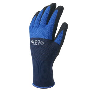 COVERWORK カヴァーワーク 13Gポリエステル変則編み+FTY ハイブリッドラバー(NBR+PU)背抜き手袋 UFC FT-312300