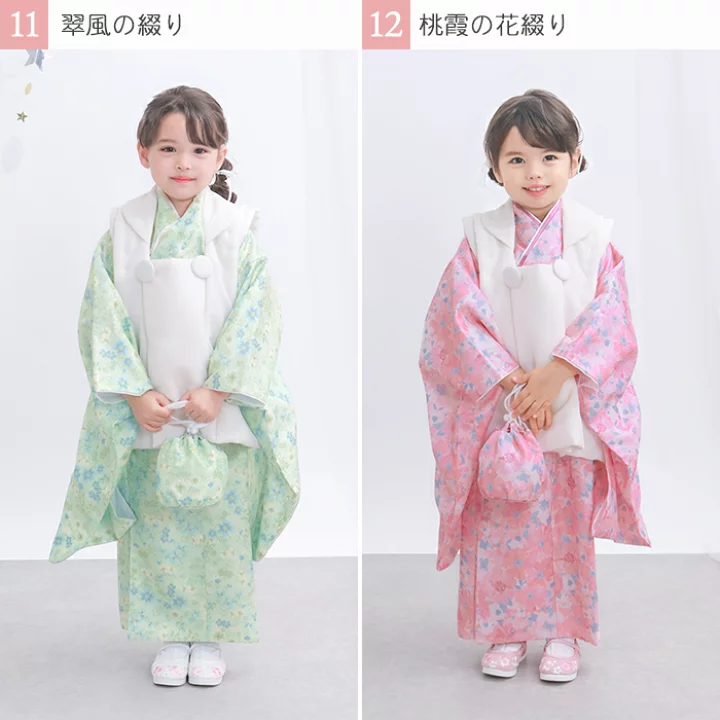 楽天市場】【自宅で2分簡単着付け! 七五三3歳セパレート被布セット 