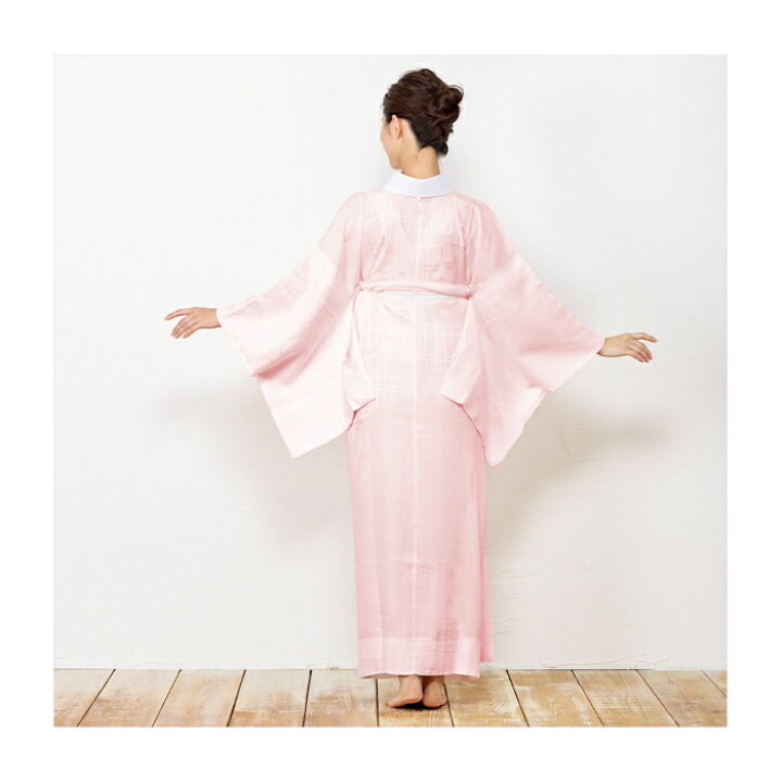 楽天市場】(長襦袢 正絹 白/ピンク) 長襦袢 正絹 半襟付 2colors 