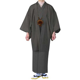 洗える着物 袷 男 アンサンブル 【安心の豪華6点セット】 選べる6色 ( 着物 羽織 長襦袢 角帯 腰紐 羽織紐 ) メンズ 紳士 男性 大きい サイズ 和装 大きいサイズ 洗える 着物 色無地 S M L LL 3L KYOETSU 京越卸屋 (rg)