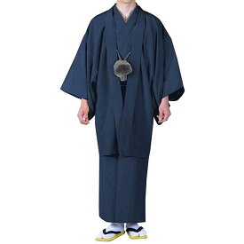 洗える着物 袷 男 アンサンブル 【安心の豪華6点セット】 選べる6色 ( 着物 羽織 長襦袢 角帯 腰紐 羽織紐 ) メンズ 紳士 男性 大きい サイズ 和装 大きいサイズ 洗える 着物 色無地 S M L LL 3L KYOETSU 京越卸屋 (rg)