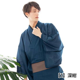 着物 メンズ 夏 絽 夏着物 洗える 夏物 浴衣 男性 男 男着物 色無地 洗える着物 ポリエステル 冷感 化繊 単衣 和装 和服 駒絽 S M L LL 3L 大きいサイズ (rg)
