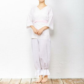 ( 肌着2点 (上肌着/ステテコ )) 女性用和装下着2点セット ( 肌襦袢 / ステテコ ) 肌着セット 綿 和装肌着 着物 浴衣 和装下着 ステテコ すててこ 着付けセット 礼装用 婚礼 花嫁(rg)