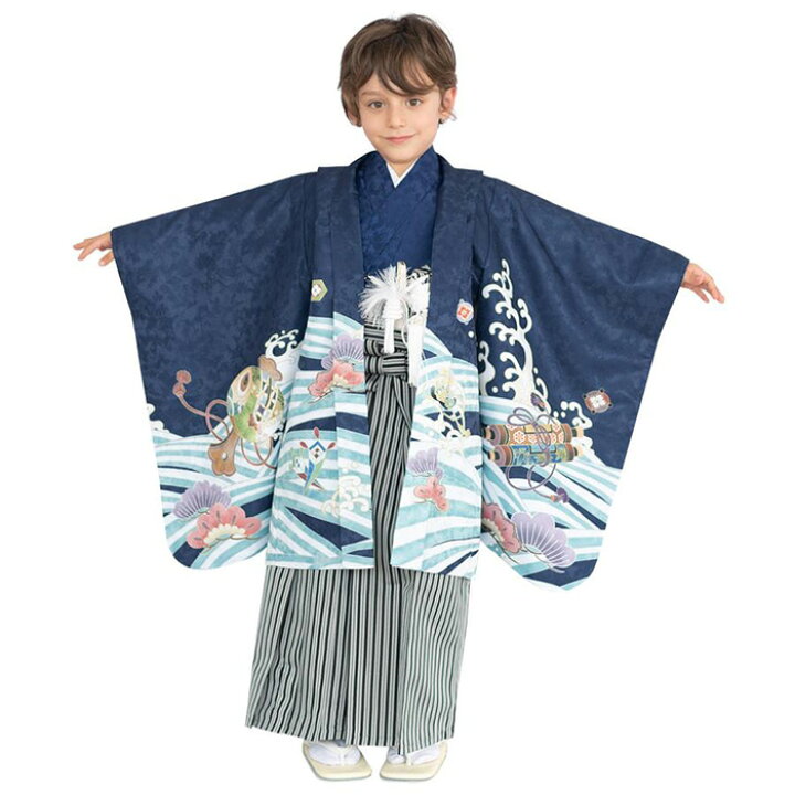 楽天市場】【豪華12点フルセット】 七五三 着物 男の子 5歳 袴 購入 