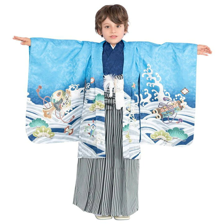 楽天市場】【豪華安心12点フルセット】 七五三 着物 男の子 5歳 袴 