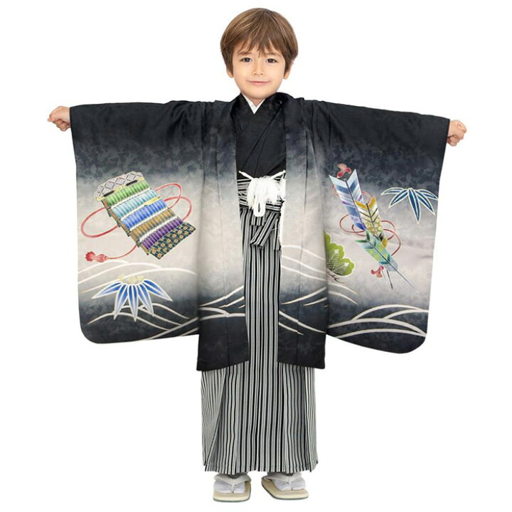 楽天市場】【豪華安心12点フルセット】 七五三 着物 男の子 5歳 袴 