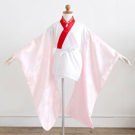 ( 半襦袢 女の子 半襟 7歳 ) メール便{P50} 半襦袢 七五三 半襟付き 子供 7歳 ガールズ 四つ身