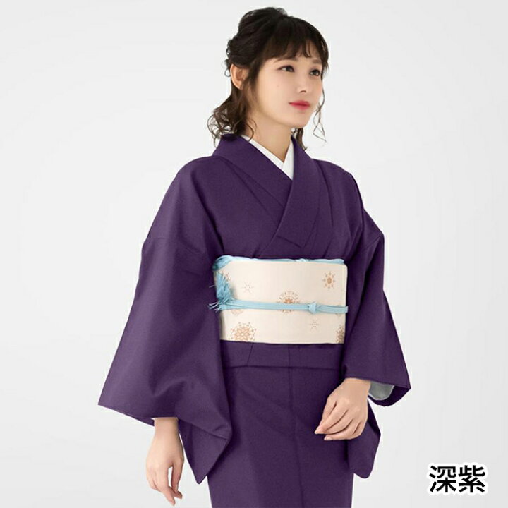 楽天市場】( 女単衣 ) 洗える着物 単衣 13colors sサイズ 色無地 着物 