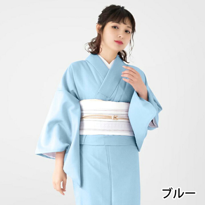 楽天市場】( 女単衣 ) 洗える着物 単衣 13colors sサイズ 色無地 着物 