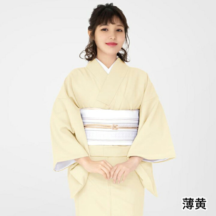 楽天市場】( 女単衣 ) 洗える着物 単衣 13colors sサイズ 色無地 着物 