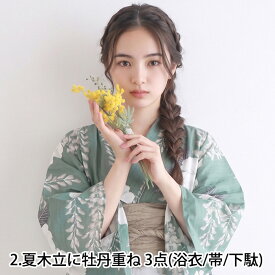 浴衣 女の子 子供浴衣 セット 【安心の 浴衣セット 2点セット 3点セット】 キッズ 小学生 中学生 兵児帯 ジュニア ガールズ くすみ 生成 きなり ユカタ ゆかた yukata おしゃれ 可愛い レトロ 子ども 130 140 150 夏祭り 花火大会 トレンドカラー (rg)