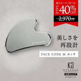 公式 スーパーSALE30%OFF 【 KYOGOKU フェイスコードエム カッサ 】 プレート テラヘルツ フェイス用 顔 フェイスライン 血行促進 リフトアップ セルフケア むくみケア コンパクト 持ち運び 軽量 京極 KG