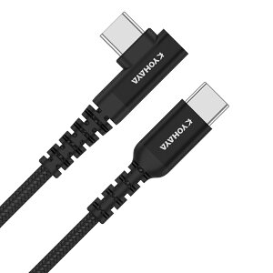 USB Type-C P[u L^RlN^ }[d PD QC Ή A to C / C to C IׂRlN^[ ^CvC [dP[u 1.2m KYOHAYA JKLS