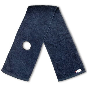 HOOPLOOP 今治タオル ブラック メンズ レディース スポーツタオル フェイスタオル 今治 マフラータオル ランニング 首タオル 首巻きタオル ずり落ちない 日本製 綿100% Made in IMABARI 簡単 首巻き