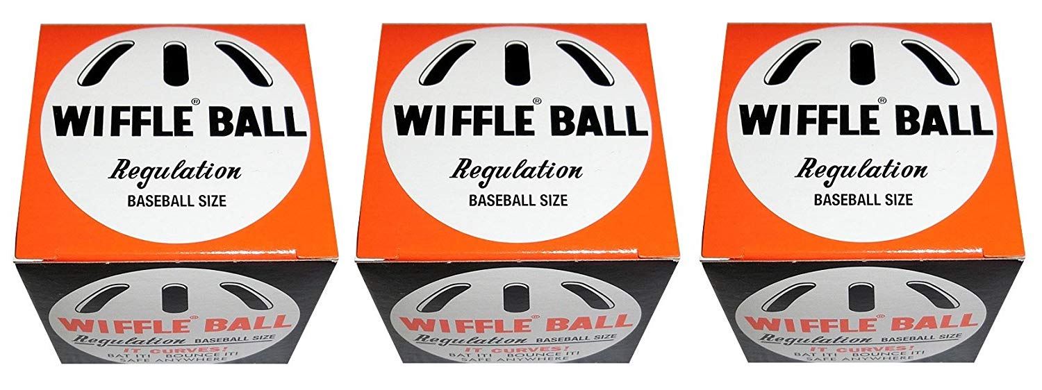 在庫限り】 ウィッフル ベースボール 箱入り 3個セット ウィッフルボール Wiffle Ball 日本正規品