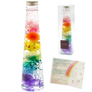 【日付指定可】お彼岸 お供え ペット 花 犬 お悔やみ 贈り物 『ペットちゃん 虹の橋 ハーバリウム 〜Shiny〜』 ペット供養 枯れない花 仏花 造花 ミニ 供花 命日 供養花 供物 お供え物 プリザ