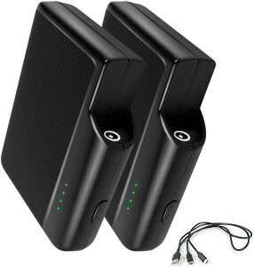 �d�M�E�F�A�Ή��o�b�e���[ 2�Z�b�g�b7.4V/3000mAh / 5V/5000mAh �I�ׂ�d�l Type-C�[�d �c�ʕ\�� ���S�݌v �ėpDC38135�[�q