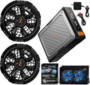 �󒲍�ƕ� �o�b�e���[ 43V 20000mAh ��e�� �󒲕��p�o�b�e���[ �󒲍�ƕ��o�b�e���[ �����ԉғ� LED�c�ʕ\�� �}���[�d�Ή� 9cm�t�@���Ή� ��ƕ��p �M���Ǒ΍� 2026�ŐV���f��