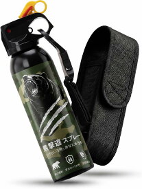 熊撃退スプレー 熊よけスプレー 熊スプレー 300ml 大容量 3～10m長距離噴射 カプサイシン2％ 安全ロック付き ホルスター付き クマ対策 熊対策 登山 キャンプ 山菜採り アウトドア 携帯用
