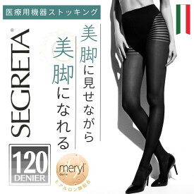 【メーカー正規品】IBICI SEGRETA SILHOUETTE DERM 120 / イビチ セグレタ シルエット ダーム ストッキング 120デニール シルエットダーム 美脚 ヒアルロン酸 保湿 マッサージ ストッキング パンスト パンティストッキング 金ナノ粒子 着圧 温活 ポイント5倍