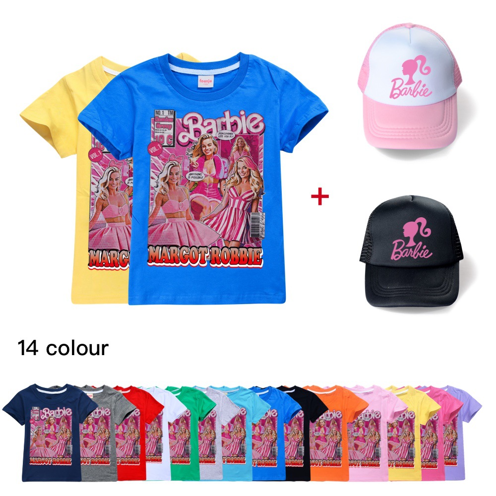 楽天市場】Barbie 半袖 バービー Tシャツと帽子セット 女の子と
