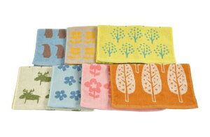 Kosugizenフェイスタオル1週間のジャガード北欧調7色(7柄)各1枚入34x80cm北欧風モチーフ1週間まいち使い分け7枚セットSV-2318-7