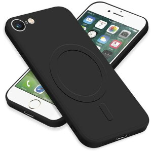 ZHUAZHULE�P�[�X�p��iPhoneSE3iPhoneSE2iPhone8iPhone7�A�C�t�H��SE��3�����2����87�X�}�z�P�[�XMagSafe�Ή��V���R���J�o�[�ϏՌ������Y�ی�}�O�l�b�g���ڎԍڃz���_�[