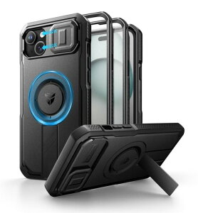 DexnoriPhone15Plus&14Plus�p�}�O�l�b�g�P�[�X-�X���C�h���J�����J�o�[&�����\�L�b�N�X�^���h&������ʕی�t�B�����t���ϏՌ��w�r�[�f���[�e�B�P�[�X(�u���b�N)